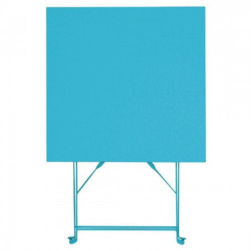Bolero Seaside Blue Pavement Style Steel Table Square