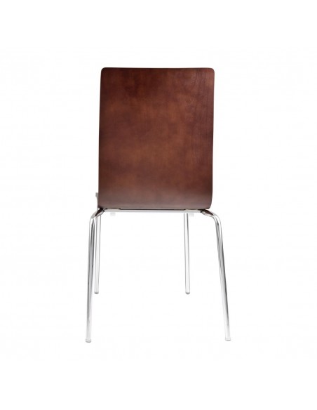 Bolero Square Back Sidechair Dark Chocolate Finish (Pack of 4)