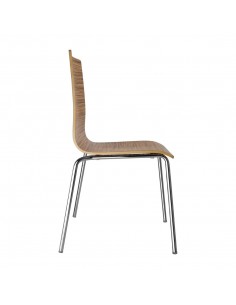 Bolero Square Back Sidechair Zebrano (Pack of 4) 2