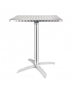 Bolero Square Flip-Top Table Stainless Steel