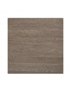 Bolero Pre-drilled Square Table Top Wenge Grain 700mm 2