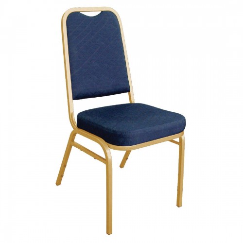 Bolero Squared Back Banqueting Chair Blue (Pack of 4)