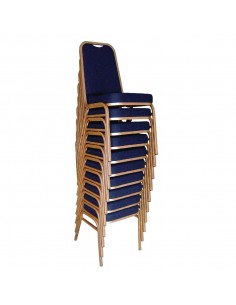 Bolero Squared Back Banqueting Chair Blue (Pack of 4) 2