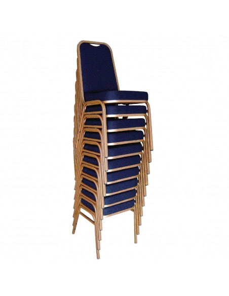 Bolero Squared Back Banqueting Chair Blue (Pack of 4)
