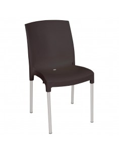 Bolero Stacking Bistro Side Chairs Black