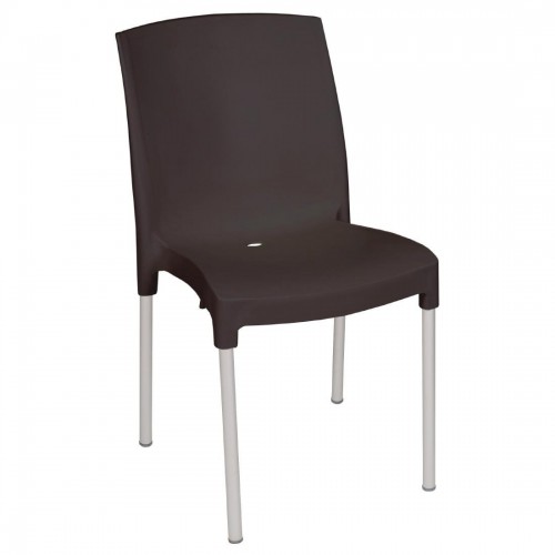 Bolero Stacking Bistro Side Chairs Black