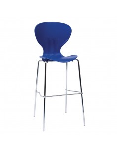 Bolero Stacking Blue Plastic High Stool Pack of 4 - GP516