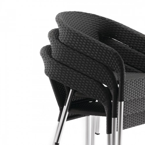 Bolero Wicker Wraparound Bistro Chair (Pack of 4)
