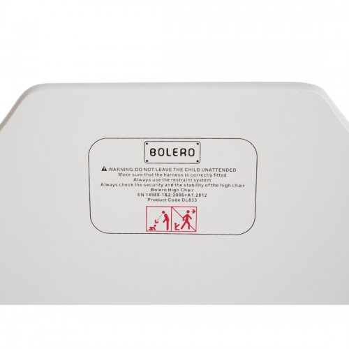 Bolero Wooden High Chair Antique White Finish