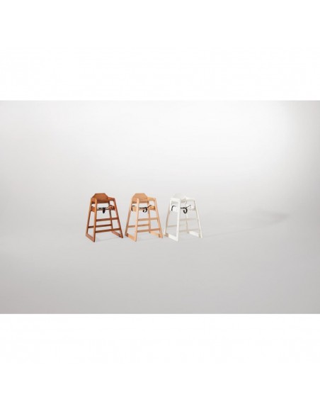 Bolero Wooden High Chair Antique White Finish
