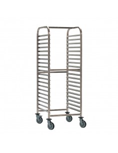 Bourgeat Double Gastronorm Racking Trolley 20 Shelves