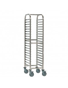 Bourgeat Full Gastronorm Racking Trolley 15 Shelves