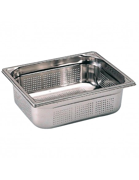 Bourgeat Stainless Steel Perforated 1/1 Gastronorm Pan 100mm