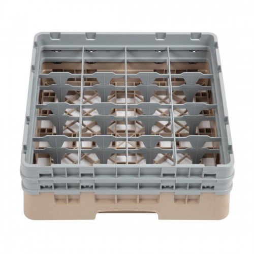 Cambro Camrack Beige 16 Compartments Max Glass Height 133mm