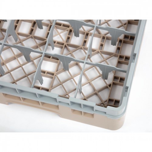 Cambro Camrack Beige 16 Compartments Max Glass Height 92mm