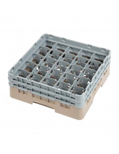 Cambro Camrack Beige 25 Compartments Max Glass Height 133mm