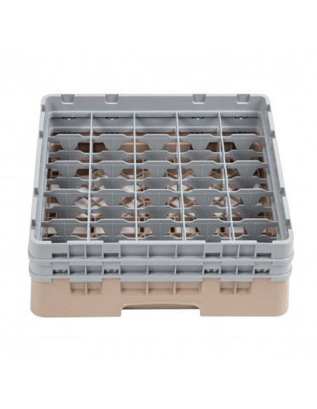Cambro Camrack Beige 25 Compartments Max Glass Height 133mm
