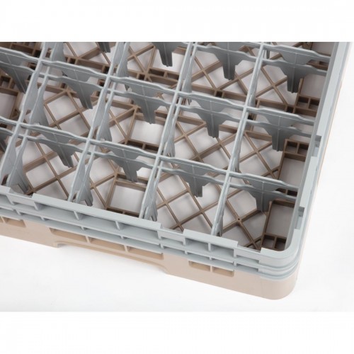 Cambro Camrack Beige 25 Compartments Max Glass Height 133mm