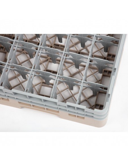 Cambro Camrack Beige 25 Compartments Max Glass Height 133mm