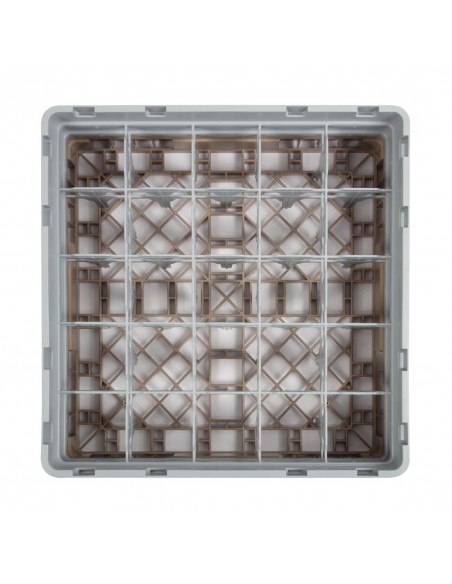 Cambro Camrack Beige 25 Compartments Max Glass Height 133mm