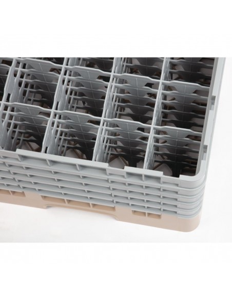Cambro Camrack Beige 25 Compartments Max Glass Height 257mm