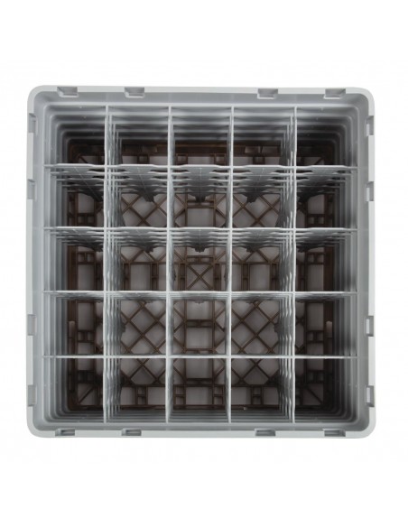 Cambro Camrack Beige 25 Compartments Max Glass Height 257mm