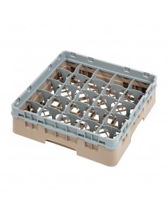 Cambro Camrack Beige 25 Compartments Max Glass Height 92mm