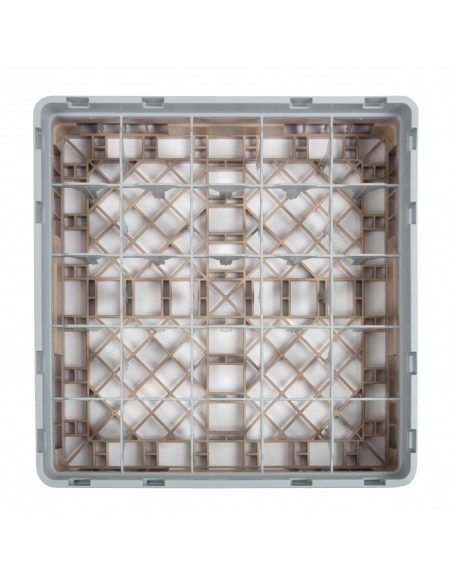Cambro Camrack Beige 25 Compartments Max Glass Height 92mm