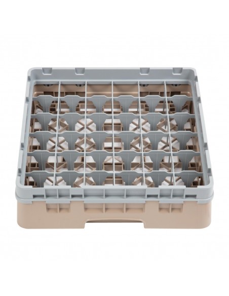 Cambro Camrack Beige 36 Compartments Max Glass Height 92mm