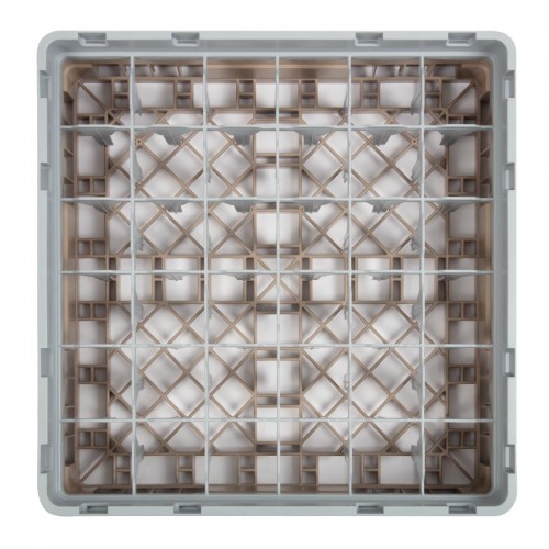 Cambro Camrack Beige 36 Compartments Max Glass Height 92mm