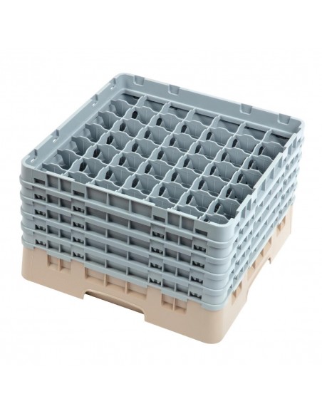 Cambro Camrack Beige 49 Compartments Max Glass Height 257mm