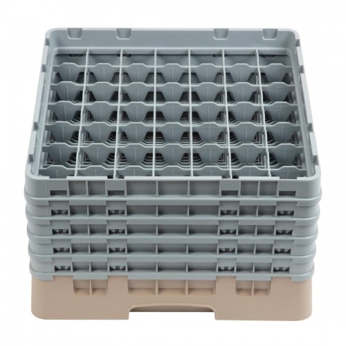 Cambro Camrack Beige 49 Compartments Max Glass Height 257mm