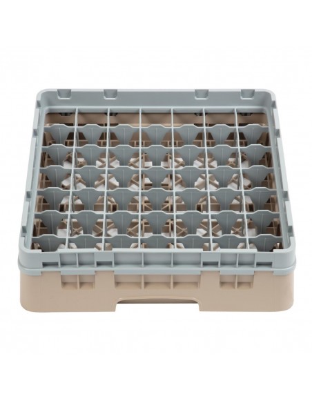 Cambro Camrack Beige 49 Compartments Max Glass Height 92mm