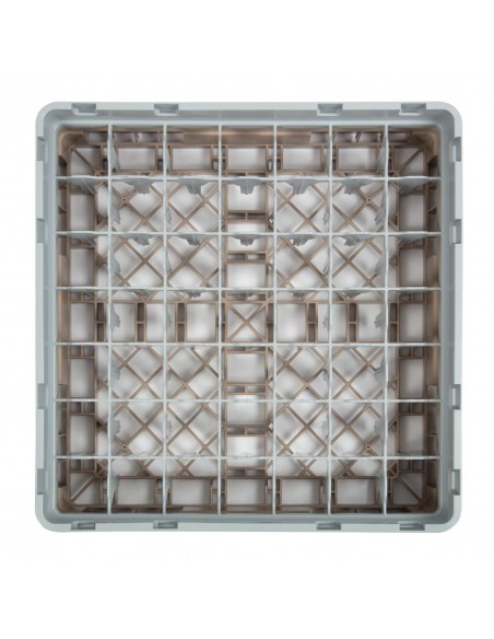 Cambro Camrack Beige 49 Compartments Max Glass Height 92mm