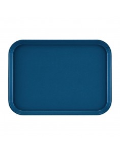 Cambro EpicTread Fibreglass Rectangular Non-Slip Tray Blue 350mm