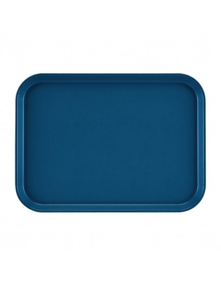 Cambro EpicTread Fibreglass Rectangular Non-Slip Tray Blue 350mm