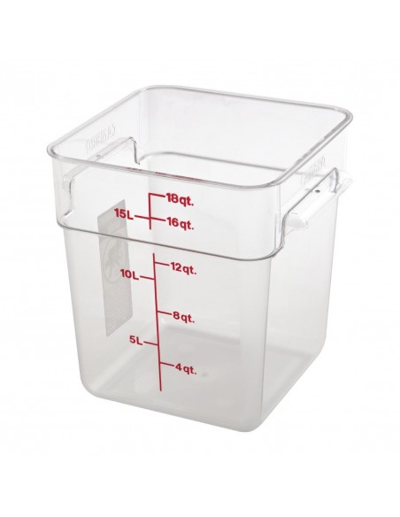 Cambro Square Polycarbonate Food Storage Container 17.2 Ltr