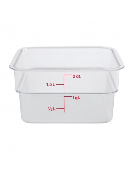 Cambro Square Polycarbonate Food Storage Container 1.9 Ltr