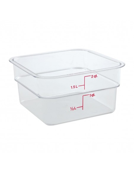 Cambro Square Polycarbonate Food Storage Container 1.9 Ltr