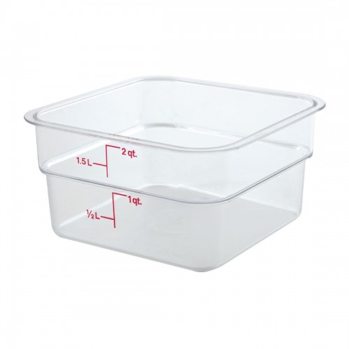 Cambro Square Polycarbonate Food Storage Container 1.9 Ltr