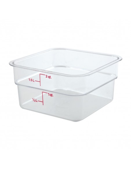 Cambro Square Polycarbonate Food Storage Container 1.9 Ltr
