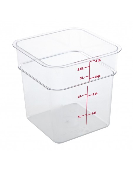 Cambro Square Polycarbonate Food Storage Container 3.8 Ltr