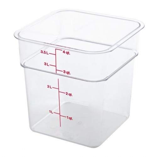 Cambro Square Polycarbonate Food Storage Container 3.8 Ltr