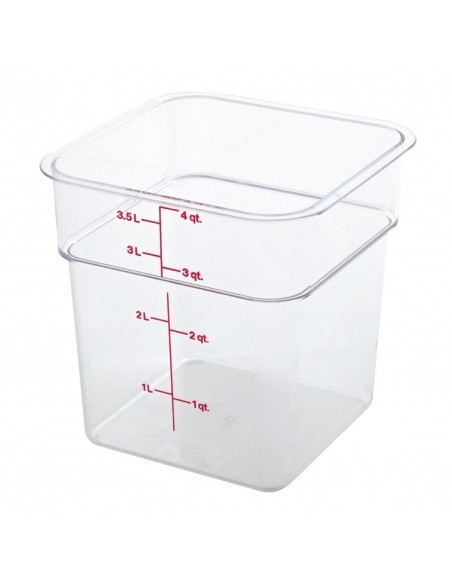 Cambro Square Polycarbonate Food Storage Container 3.8 Ltr