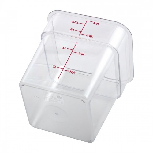 Cambro Square Polycarbonate Food Storage Container 3.8 Ltr