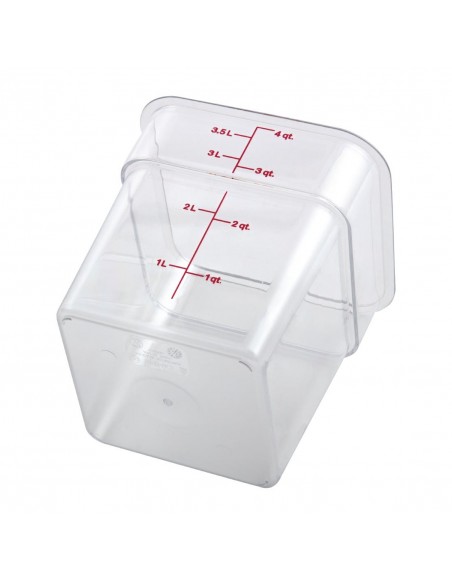 Cambro Square Polycarbonate Food Storage Container 3.8 Ltr