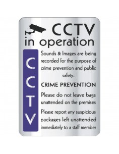 CCTV In Operation Crime Prevention Sign