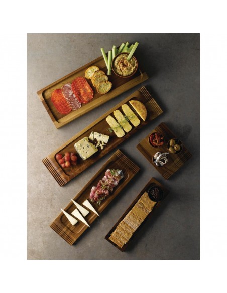 Churchill Alchemy Wood Large Double Handled Boards 495 x 130mm