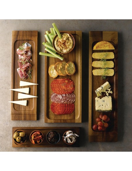 Churchill Alchemy Wood Small Serving Boards 300 x 90mm