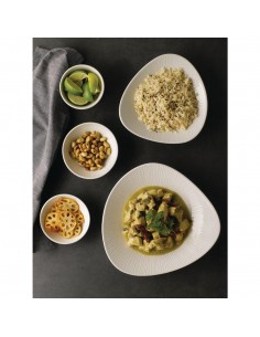 Churchill Bamboo Triangle Shallow Bowls 272mm 2